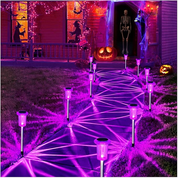 Halloween Solar Lights Outdoor 15 Pack Solar Pathway Lights Outdoor Halloween - Image 8