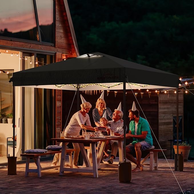 10x10 Pop Up Canopy with Sidewalls, Easy Up Canopy Tent, Heavy Duty Tents - Image 7