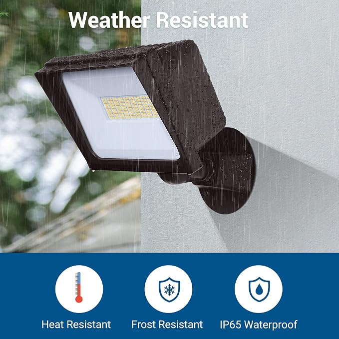 DEWENWILS 65W Flood Lights Outdoor, 6670 LM Super Bright IP65 Waterproof - Image 5