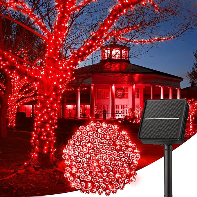 Minetom Solar String Lights Outdoor, 40FT 100 LED String Lights Solar Powered by Minetom
