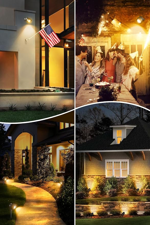 T-SUN Dusk to Dawn Outdoor Lighting, Flag Spot Lights - Image 8