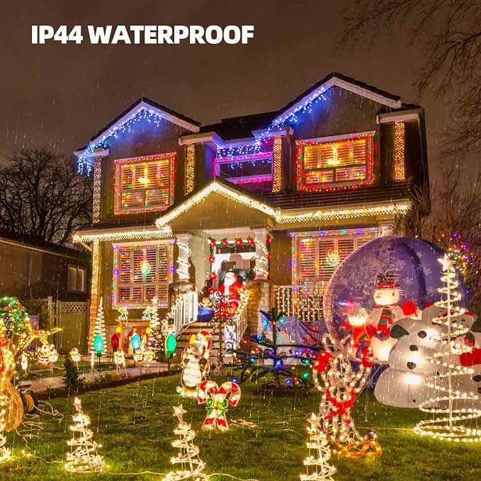 TW SHINE Warm White Christmas Lights Outdoor, 20FT 100 Count Incandescent - Image 7