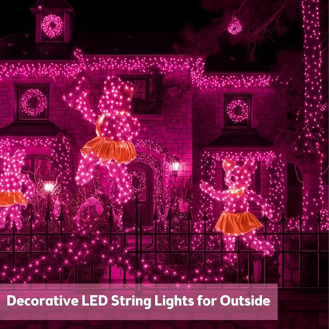 Extra-Long 144FT Solar String Lights - Image 6