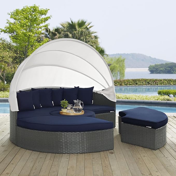 Modway Sojourn Outdoor Patio Sunbrella Sectional Daybed - Image 2