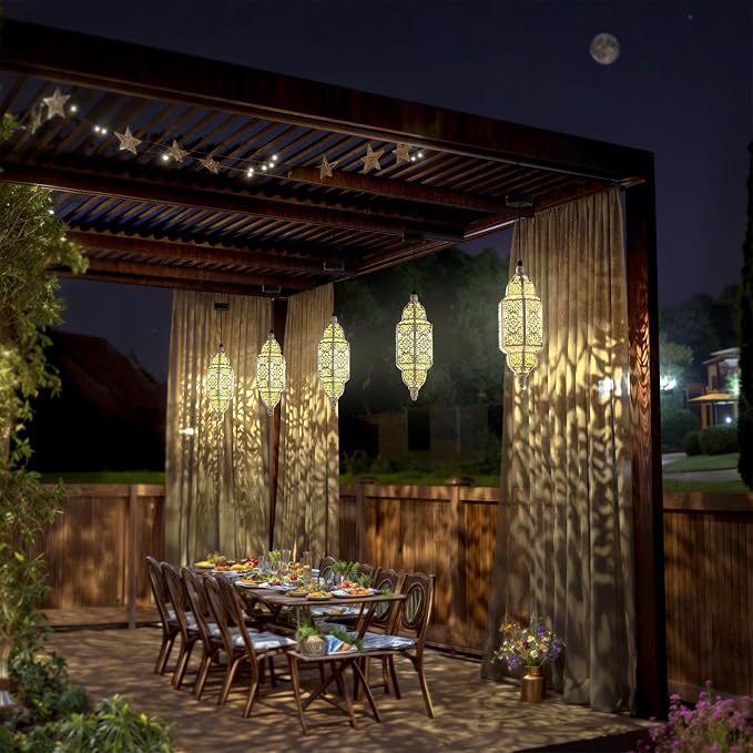 Twinkya Hanging Solar Lights Outdoor Garden Decorative Solar Lantern Waterproof - Image 3