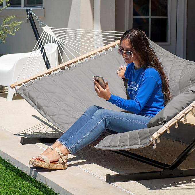 ANOW Double Hammock with Stand 12FT, Heavy Duty Hammocks with Stand - Image 2