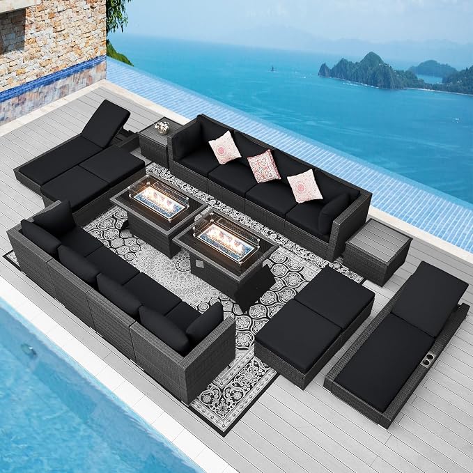 NICESOUL 18 Piece Outdoor Sectional by NICESOUL