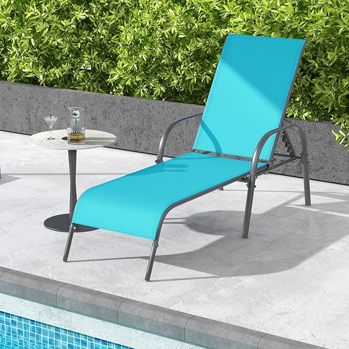Giantex Patio Lounge Chair, Outdoor Chaise Lounge - Image 7