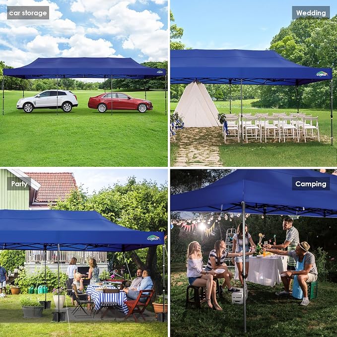 COBIZI 10x30 Pop up Canopy, Heavy Duty Outdoor Party Tents - Image 6