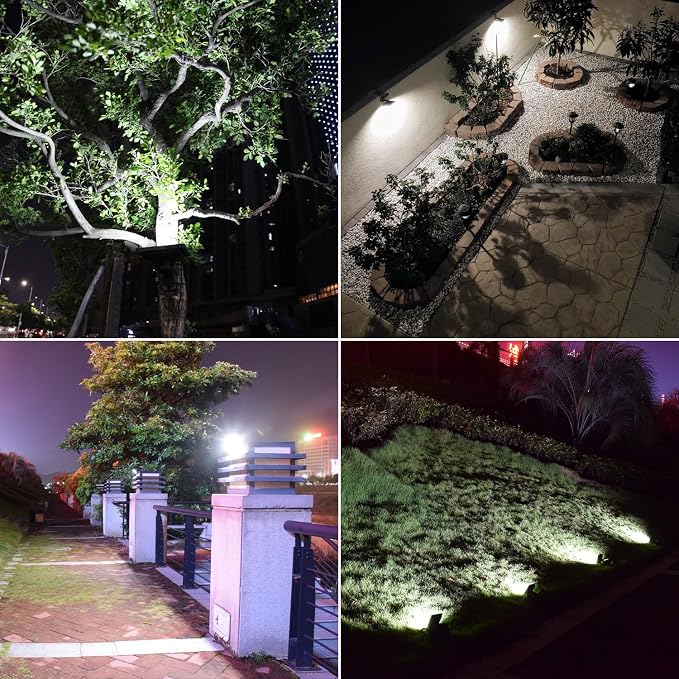 Solar Lights Dusk to Dawn 4400mAh Solar Powered Spotlight Waterproof Flood - Image 9