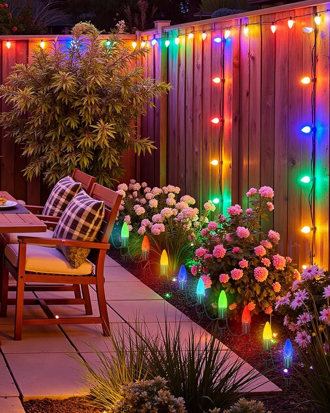 100-Pack Plastic Light Stakes, 7.5 Inch Christmas Yard Stakes - Image 7