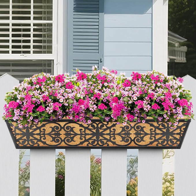 6 Pack 30 Inch Window Boxes Planters Railing Planter Box - Image 7
