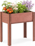 Raised Garden Bed with Legs, Outdoor Wood Elevated Planter Box, Thick Legs by OutdoorFurniture