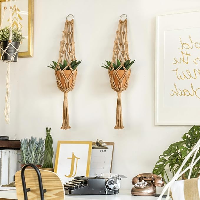 Artilady Hanging Planter for Indoor Plants Macrame Plant Hanger Large Hanging - Image 6