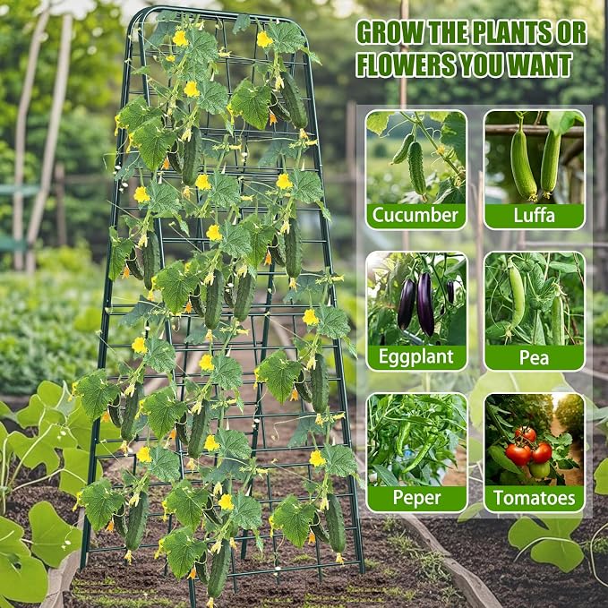 Heavy Duty 50"x17" Adjustable A-Frame Trellis - Image 7