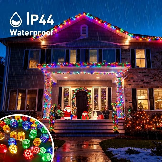 Solar String Lights Outdoor, 115 Ft 300 LED Solar Christmas Lights - Image 3