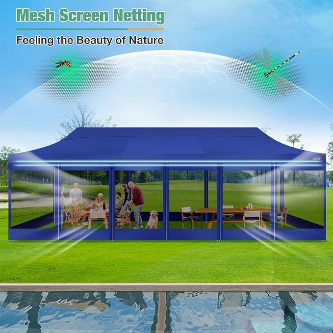 COBIZI 10x30 Canopy Tent, Heavy Duty Pop up Canopy - Image 6