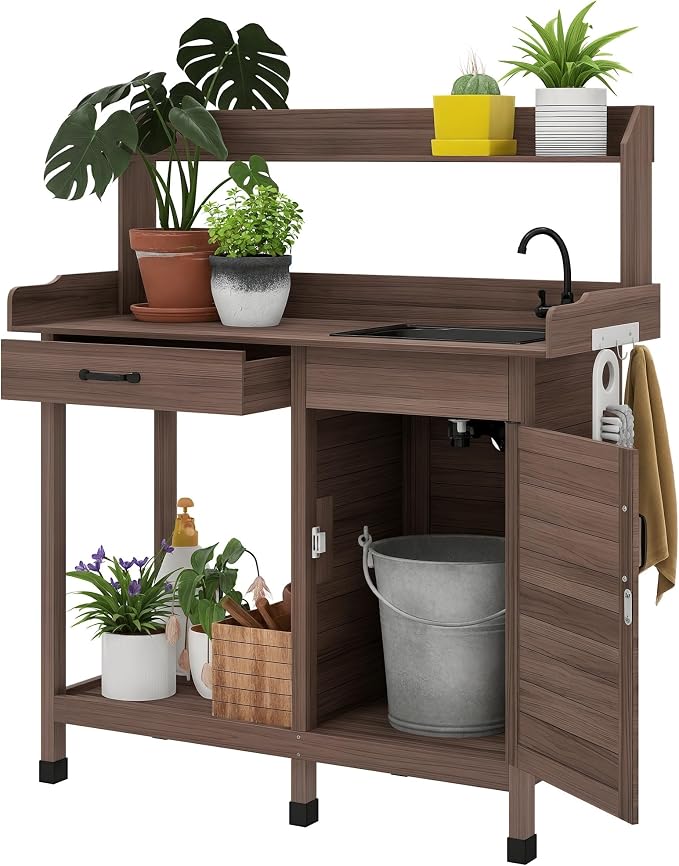 Outsunny Potting Bench Table by Outsunny