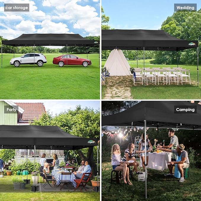 COBIZI 10x30 Pop up Canopy, Heavy Duty Outdoor Party Tents - Image 6