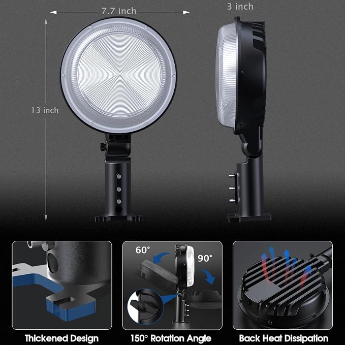 4 Pack 150W LED Barn Light, 20000LM Dusk to Dawn Sensor Security Light - Image 4