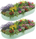 WORKPRO 2PK 8x4x1ft Outdoor Galvanized Raised Garden Bed, Easy Assembly Planter by WORKPRO