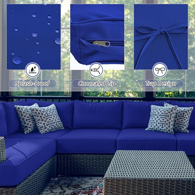 Patelai 11 Pcs Waterproof Patio Cushion Covers - Image 4