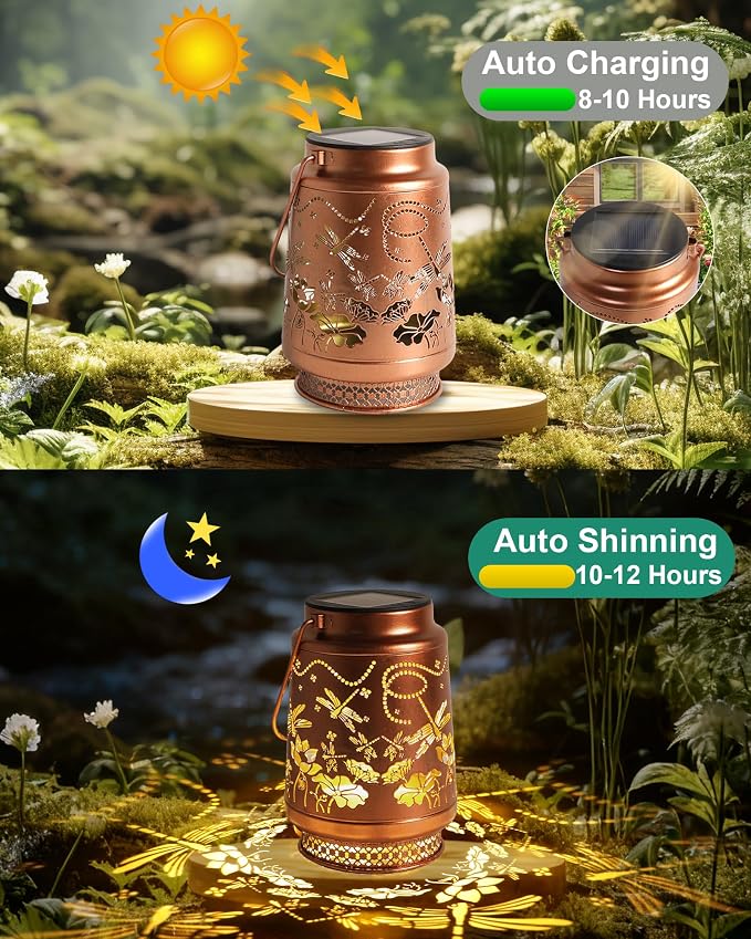 Dragonfly Gifts for Women Solar Lantern Dragonfly Decor Birthday Gifts for - Image 6