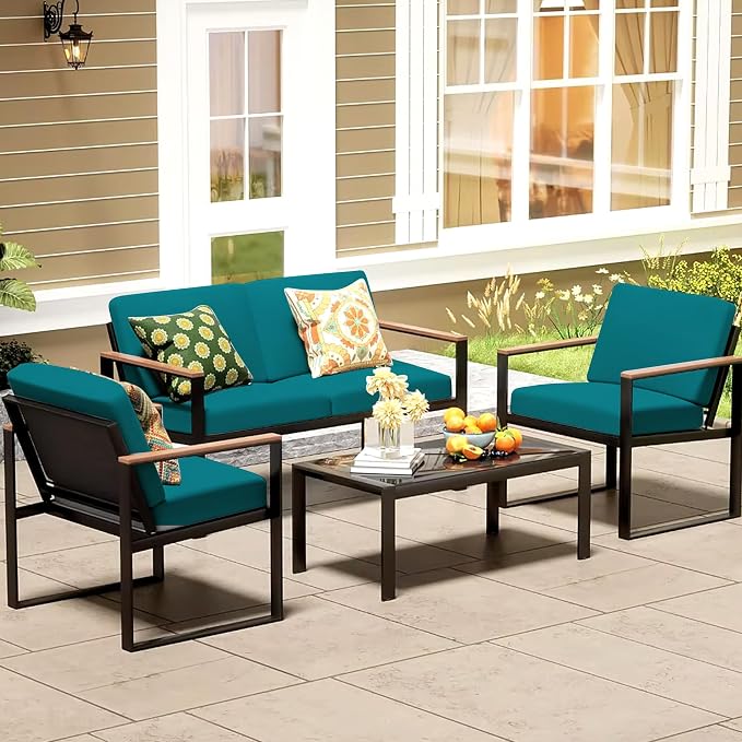 8Pcs Patio Cushion Covers, Outdoor Cushions Covers, Stretch Cushion Covers - Image 6