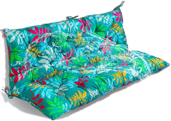 Outside Benches Cushion with Backrest, Thicken Waterproof Swing Cushions 2/3 by Unknown