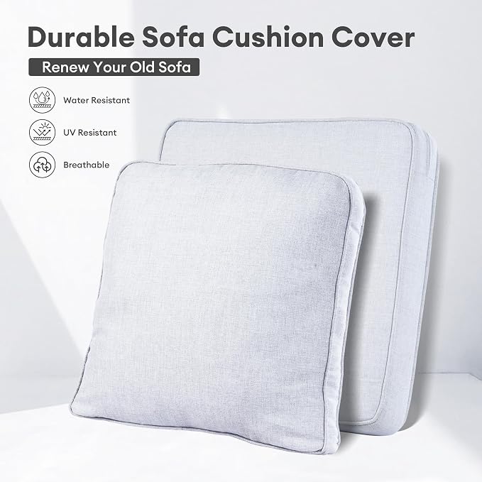 ovios Patio Cushion Covers, Waterproof Cushion Cover - Image 2