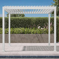 Mirador 111S Round Louvered Pergola Gazebo, 10Ft x 10Ft, Full Aluminum Frame by Mirador