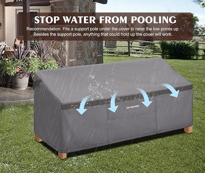 Loveseat Cover All Weather Waterproof UV Resistant - Image 5