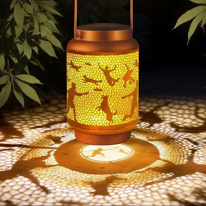 Solar Lanterns Outdoor Waterproof Gifts by HOFLYW