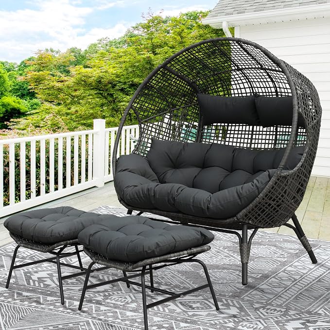 NICESOUL Luxury Double Egg Chair by NICESOUL