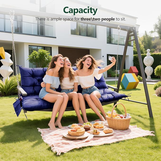 3 Seater Porch Swing Cushion, Thick Cushion - Image 6