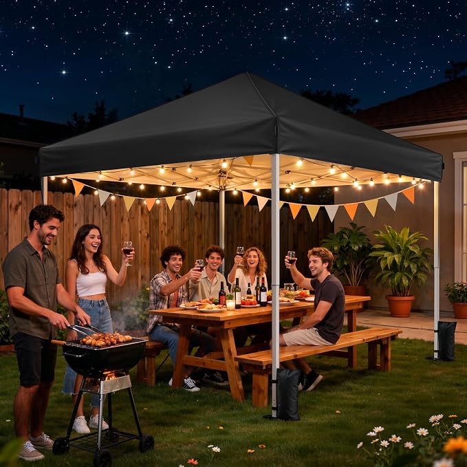 10x10 Pop Up Canopy Tent, Instant Setup Portable Canopy - Image 6