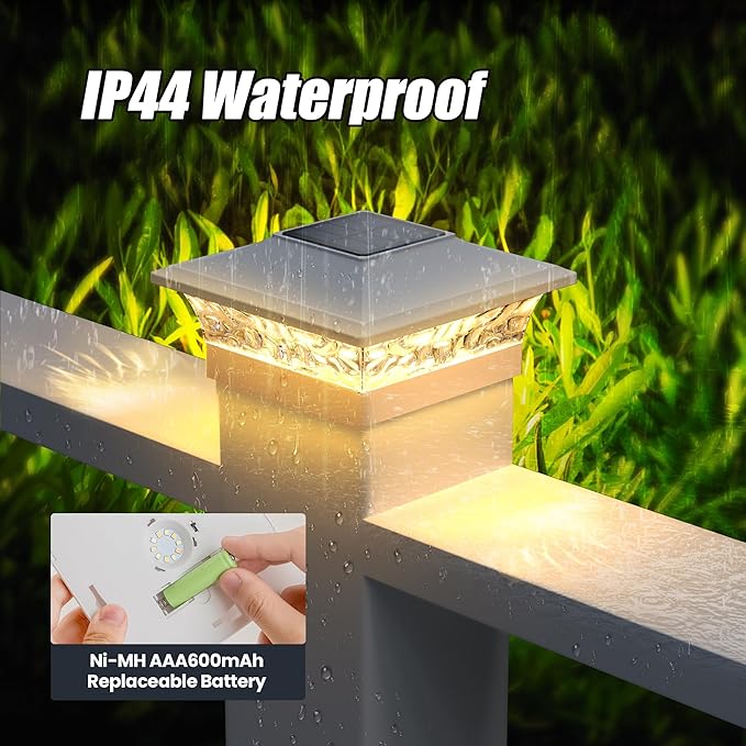 APONUO Solar Post Cap Lights 12 Pack - Image 6