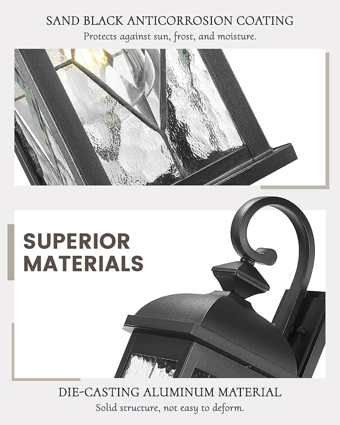 FEMILA 21" Large Exterior Wall Light Fixtures, Anti-Rust Waterproof Outdoor - Image 2