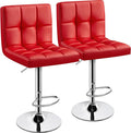 Yaheetech Bar Stools Set of 2, Adjustable PU Leather Swivel Barstools, Modern by Yaheetech