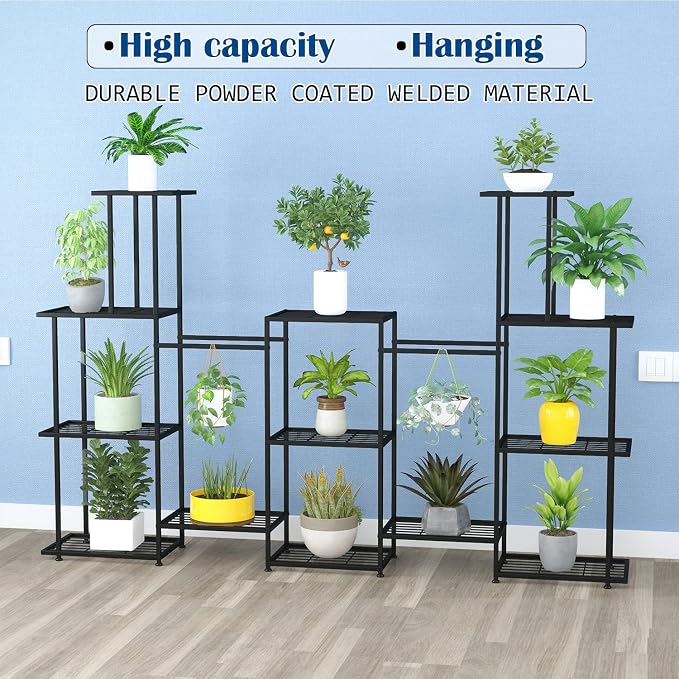 Twhep Tall Multi Tier Plant Stand, 13 Tiers Multifunctional Plant Stands - Image 2