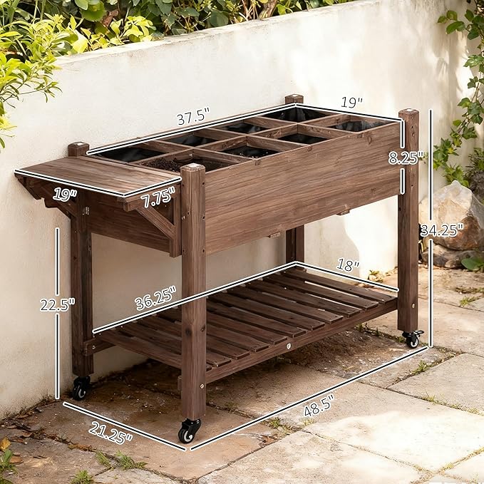 Outsunny Raised Garden Bed - Image 7