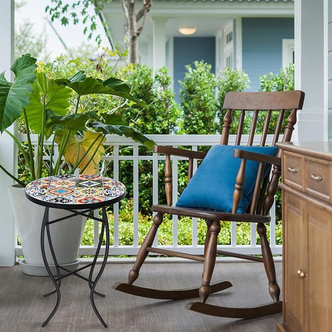 VCUTEKA Mosaic Outdoor Side Table - Image 2