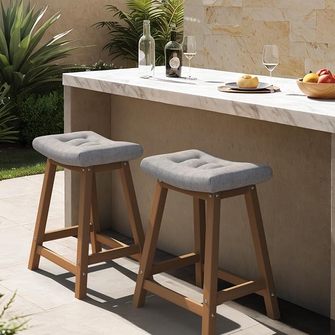 Ciokea 2 Set 24" Outdoor Bar Stools by CIOKEA