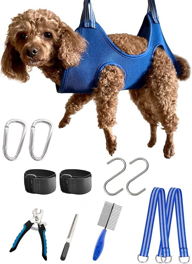 Dog Grooming Hammock Harness for Extra Small Dog, XS Grooming Hammock for Pet by Kkiimatt
