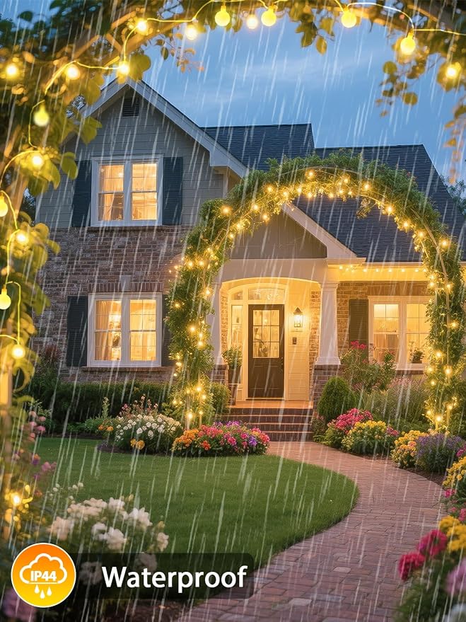 LORRYTE 2026 New Connectable 43FT Smart Voice Controlled Globe String Lights - Image 4