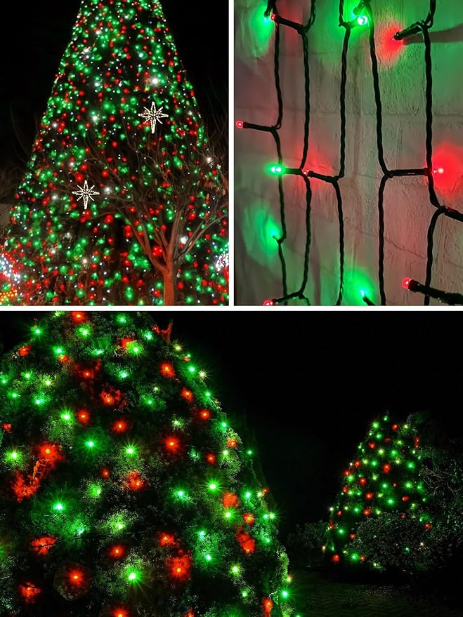 Red Green Solar Christmas Lights Outdoor Decorations Waterproof, Tatal 4 Pack - Image 6