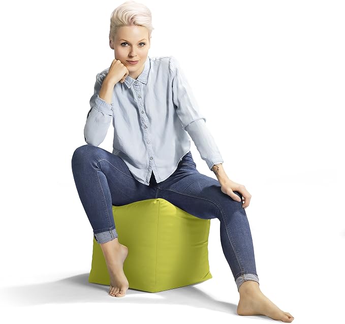 Gouchee Home Cube Brava Pouf Ottoman Foot Rest - Image 5