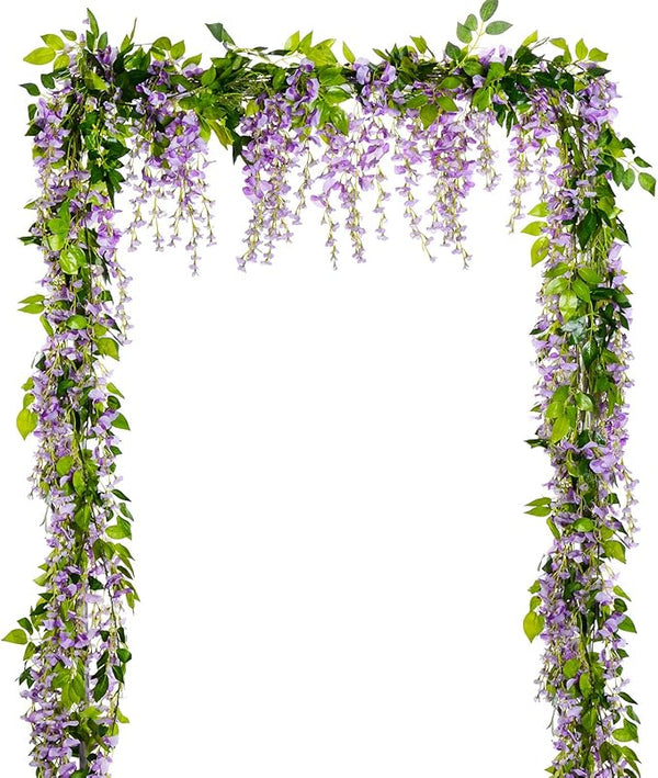 Lvydec Wisteria Artificial Flowers Garland by Lvydec