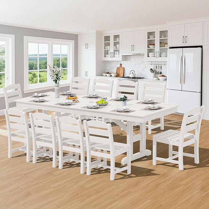 SERWALL 11 Piece Outdoor Dining Set - Image 9