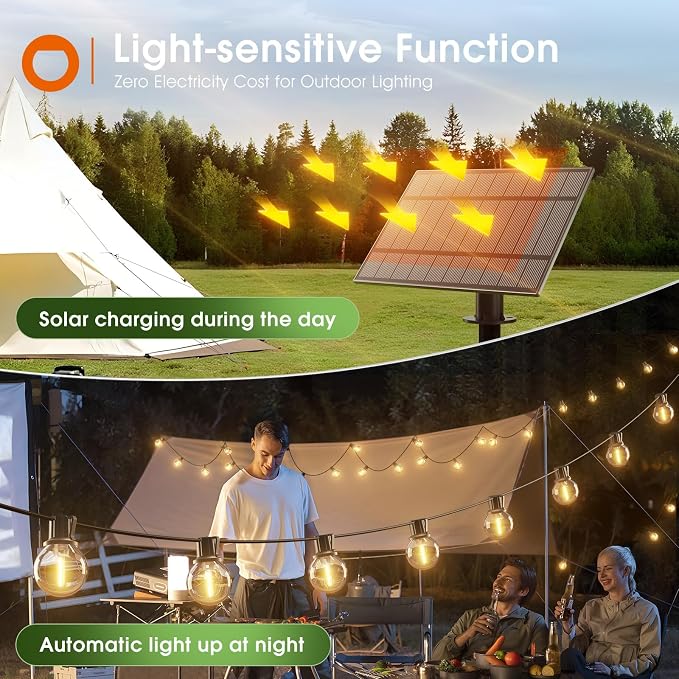 addlon 78FT Solar String Lights - Image 3